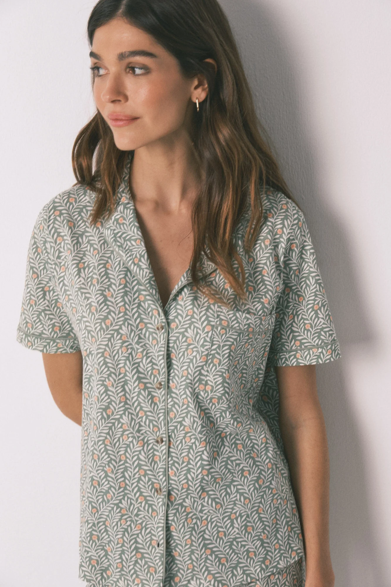 100% cotton floral print classic pyjamas - Image 6