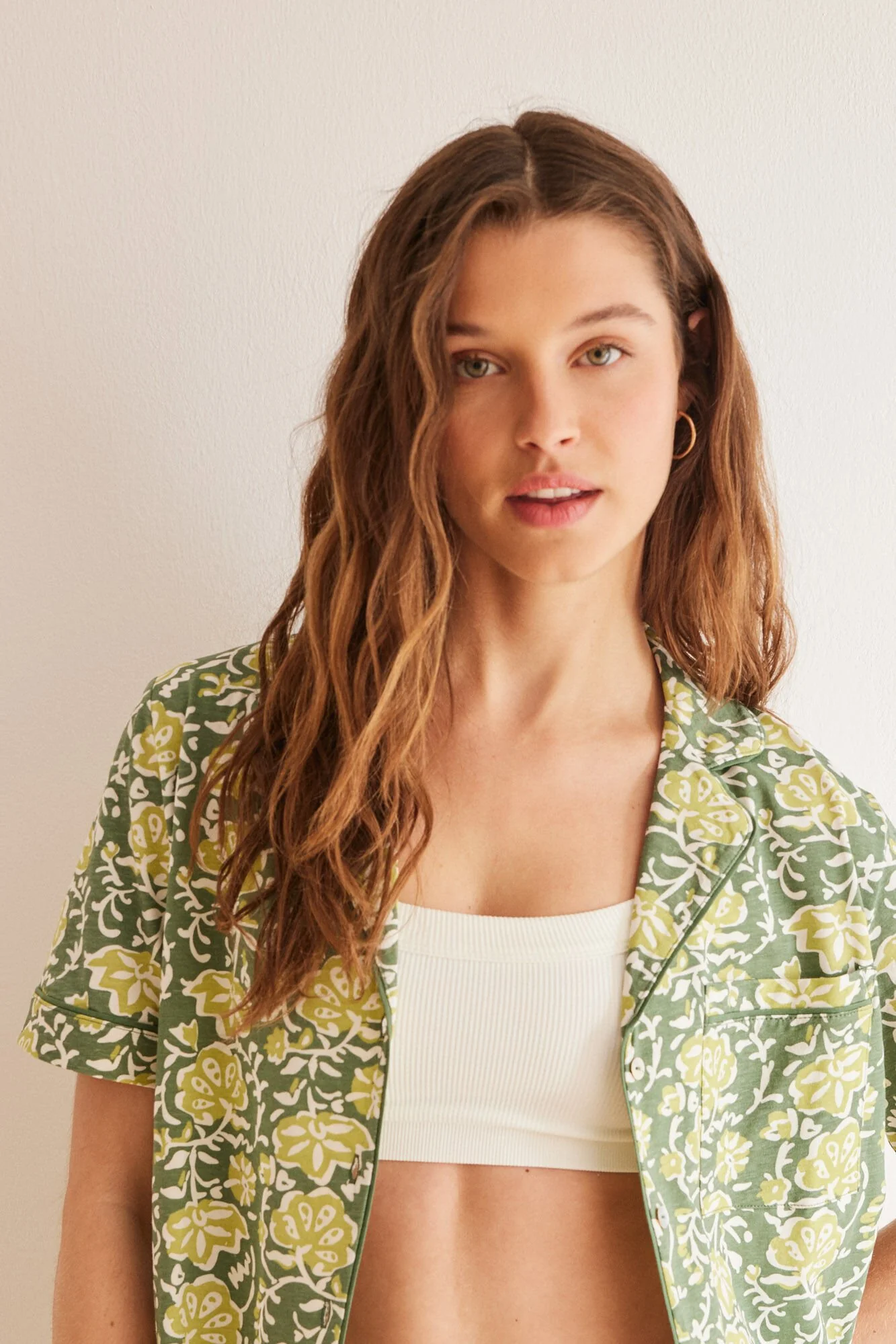 Floral 100% cotton classic pyjamas - Image 2
