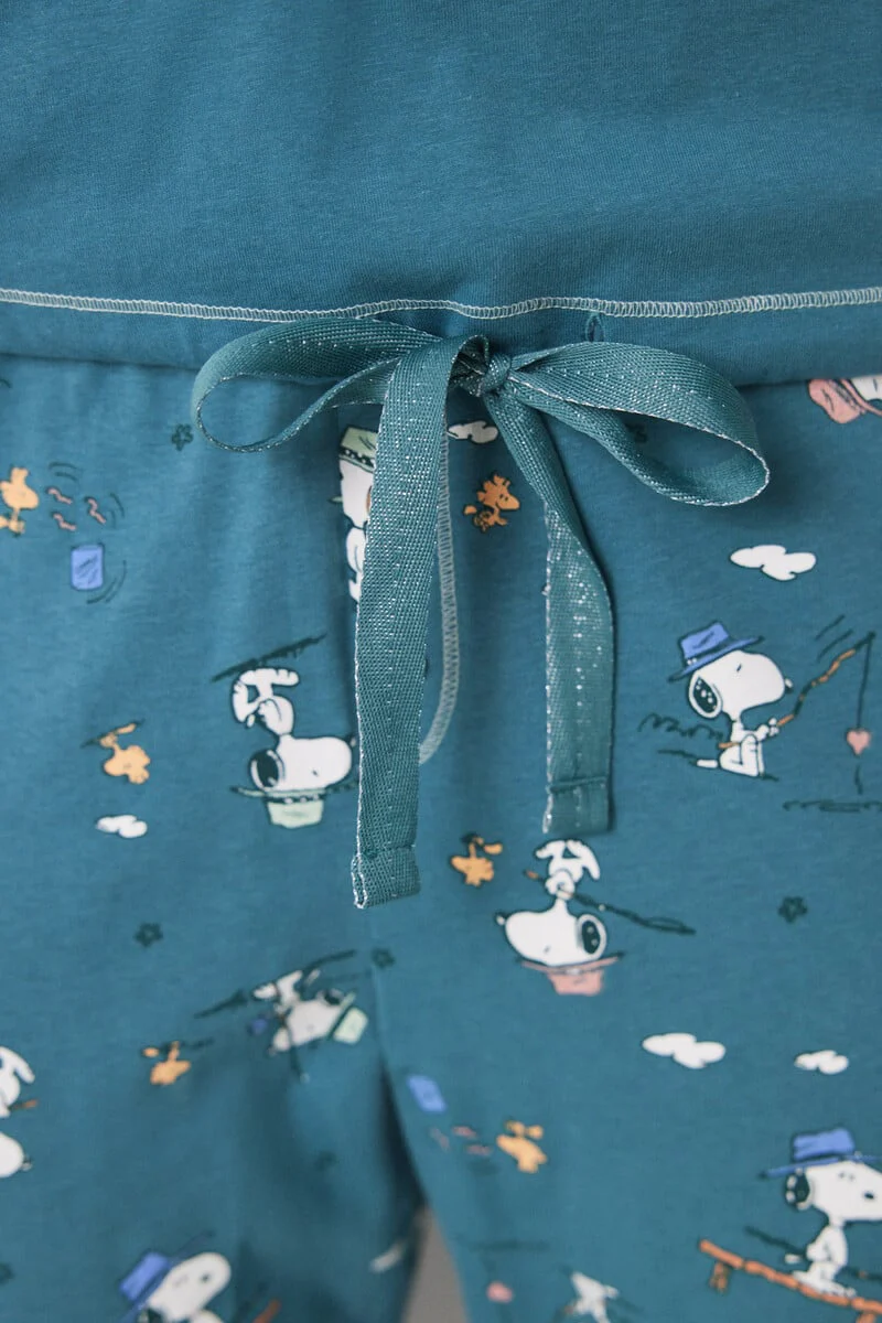 Long 100% cotton Snoopy pyjamas - Image 4