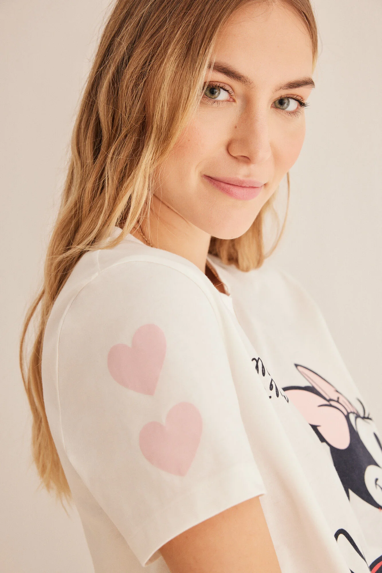 100% cotton Minnie hearts pyjamas - Image 5