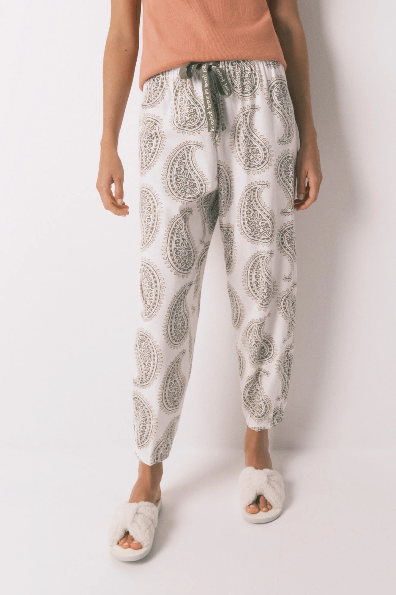 100% cotton paisley long trouser - Image 2