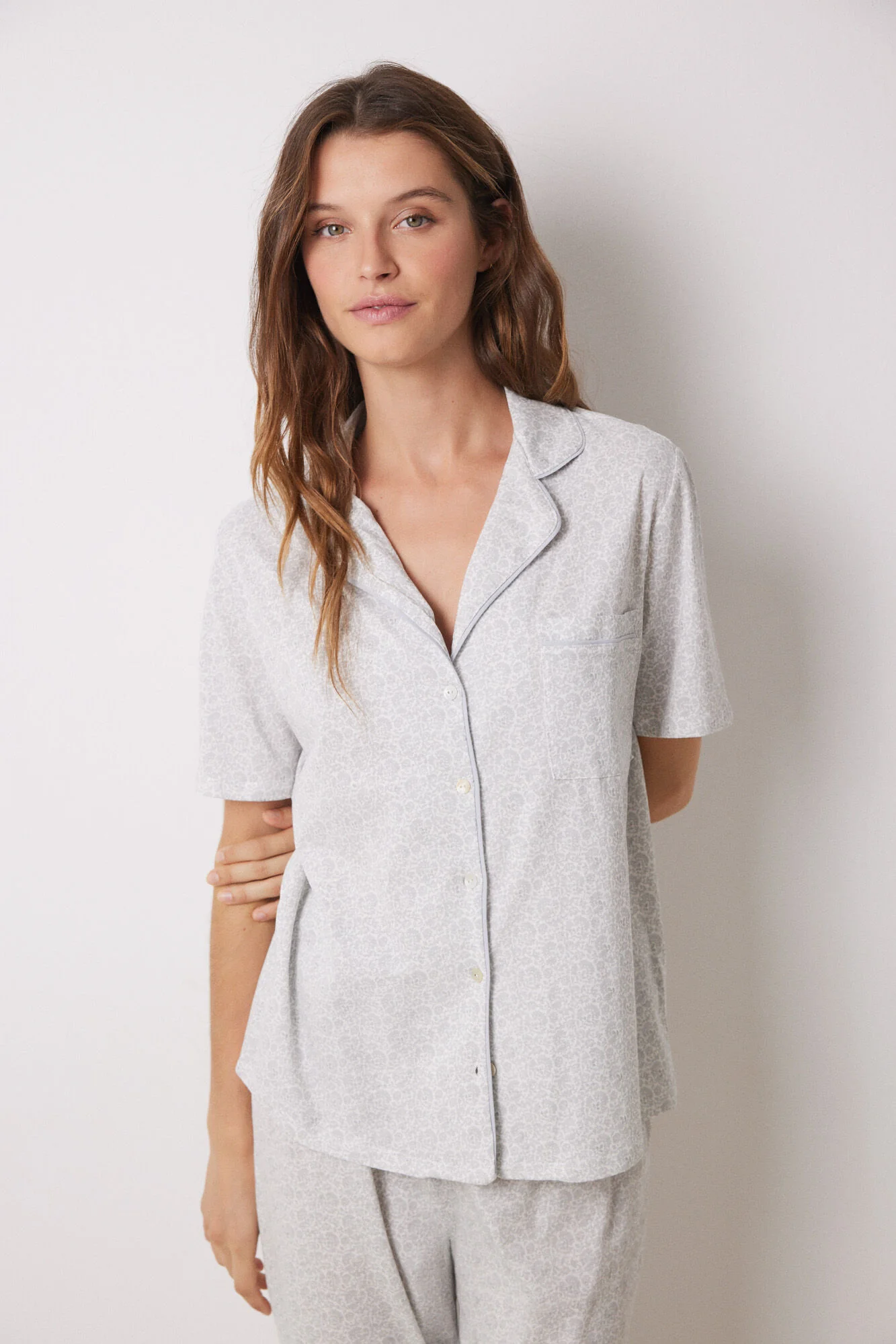 100% cotton paisley shirt pajamas - Image 4
