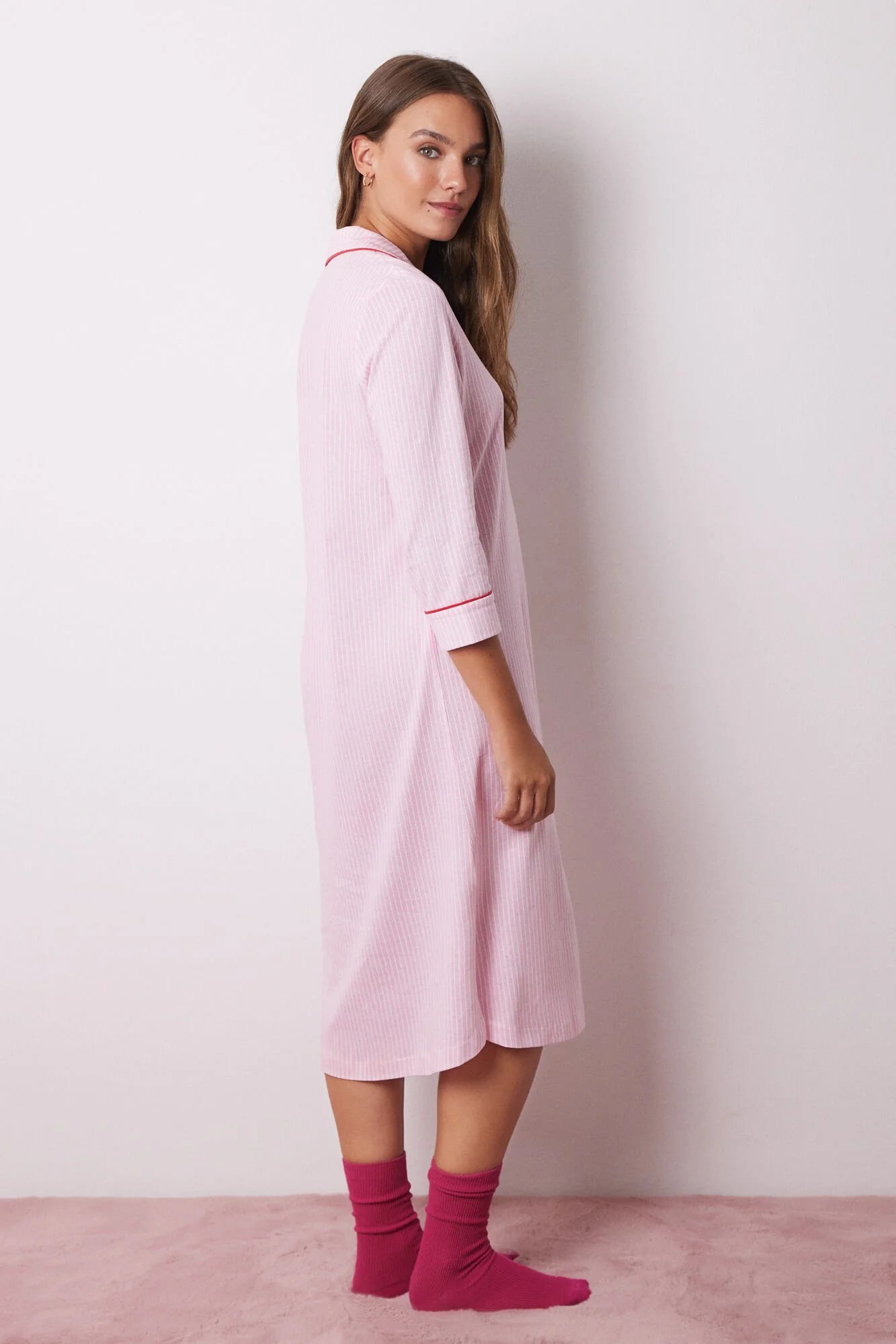 100% cotton striped nightgown - Image 4