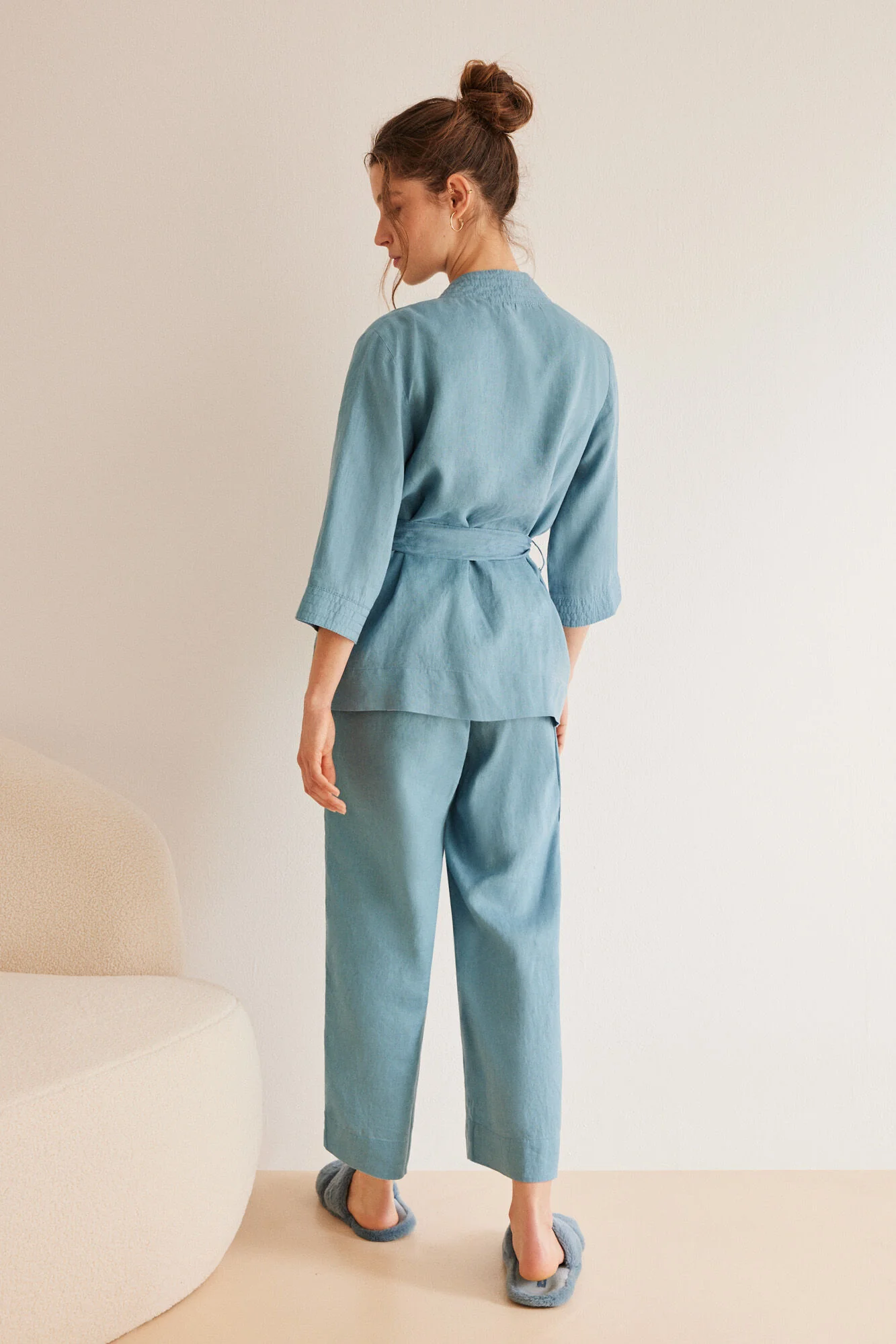 3-piece linen pyjama set - Image 3