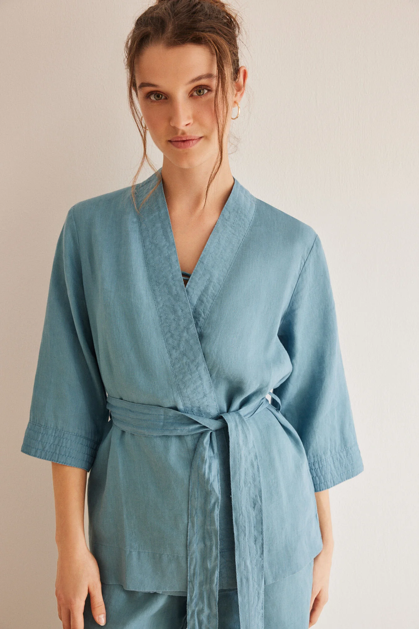 3-piece linen pyjama set - Image 6