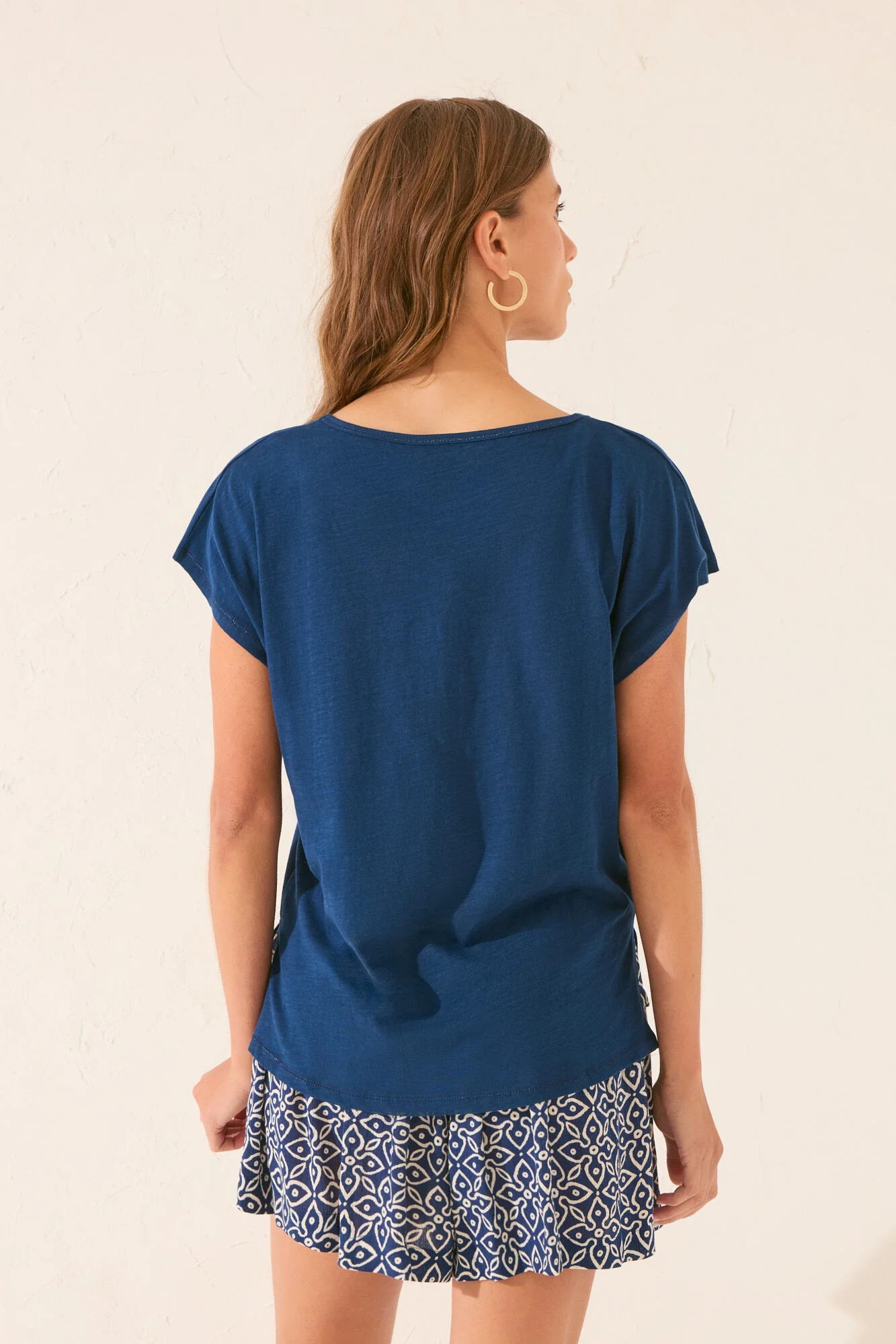 Blue glitter short sleeve T-shirt - Image 3