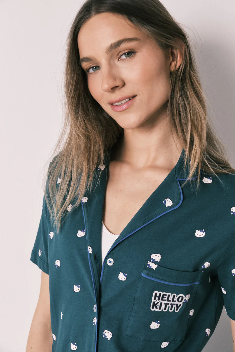 Cotton classic short sleeve pyjamas Hello Kitty - Image 5