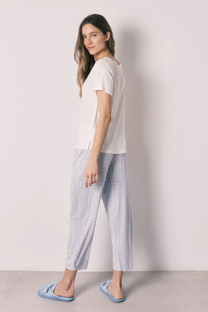 Geometric print long pyjamas Cinnamoroll - Image 5