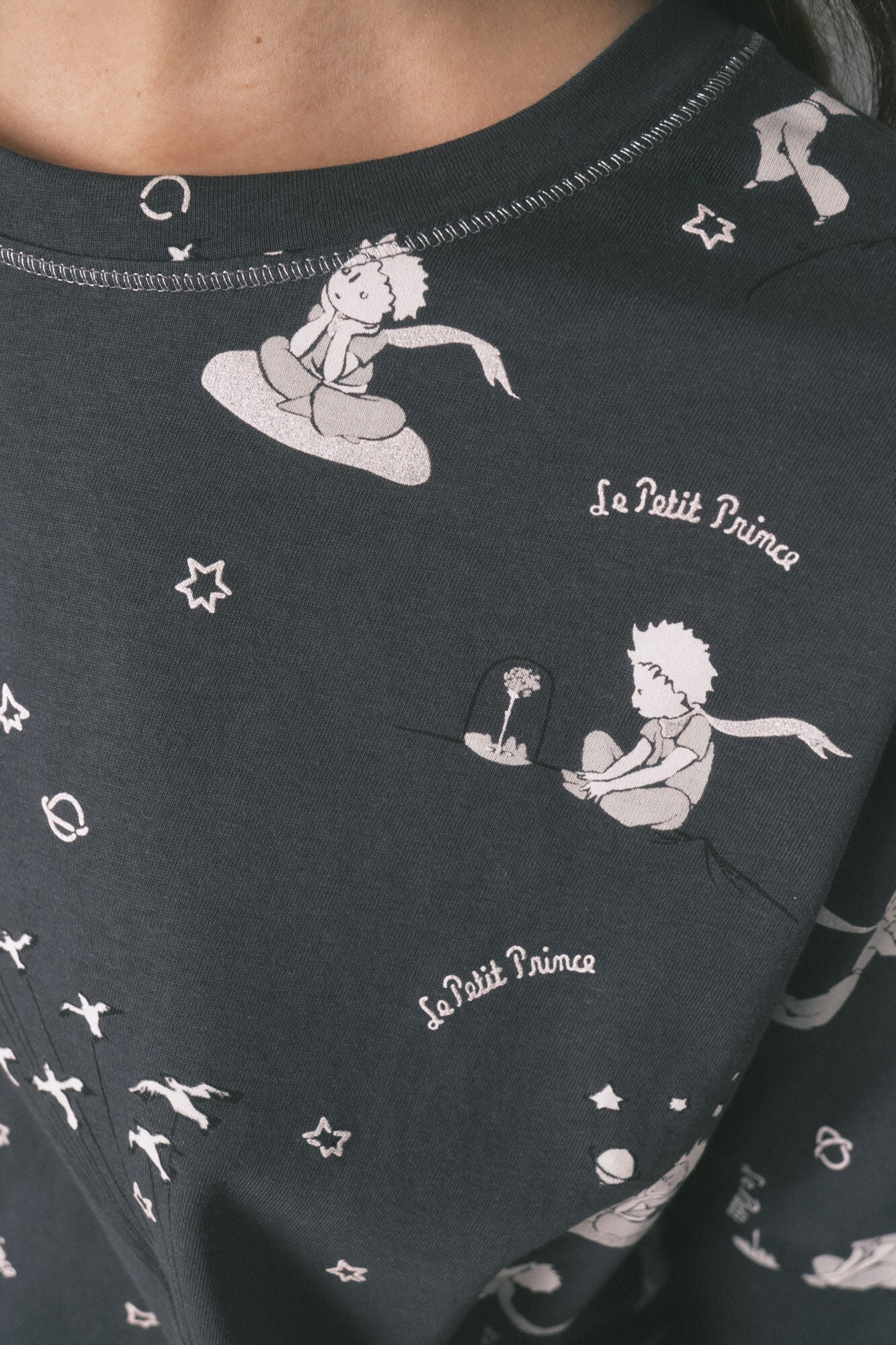 Grey 100% cotton long pyjamas EL PRINCIPITO - Image 3