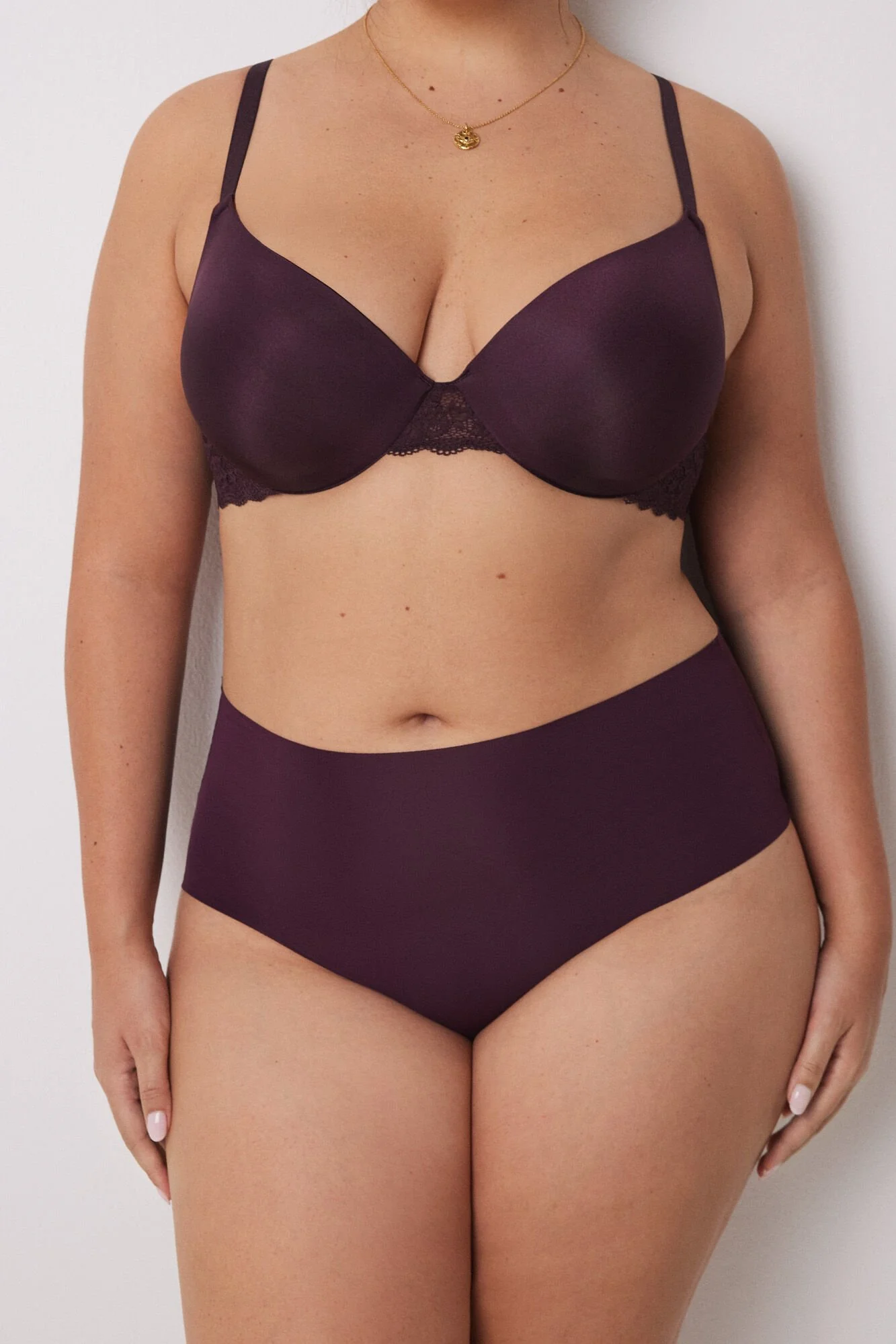 Lilac microfibre high waist panty - Image 3