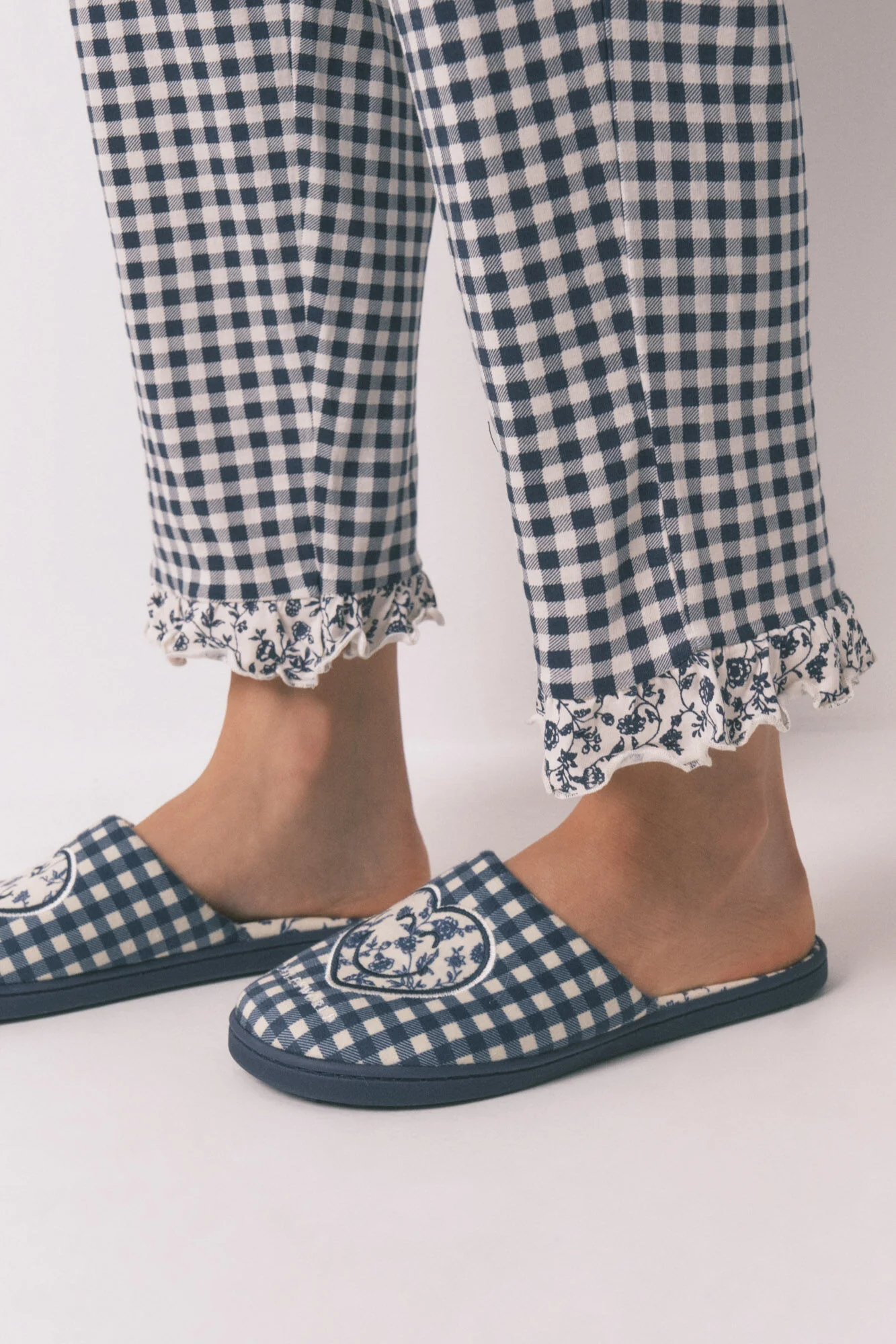 Long 100% gingham classic pyjamas - Image 5