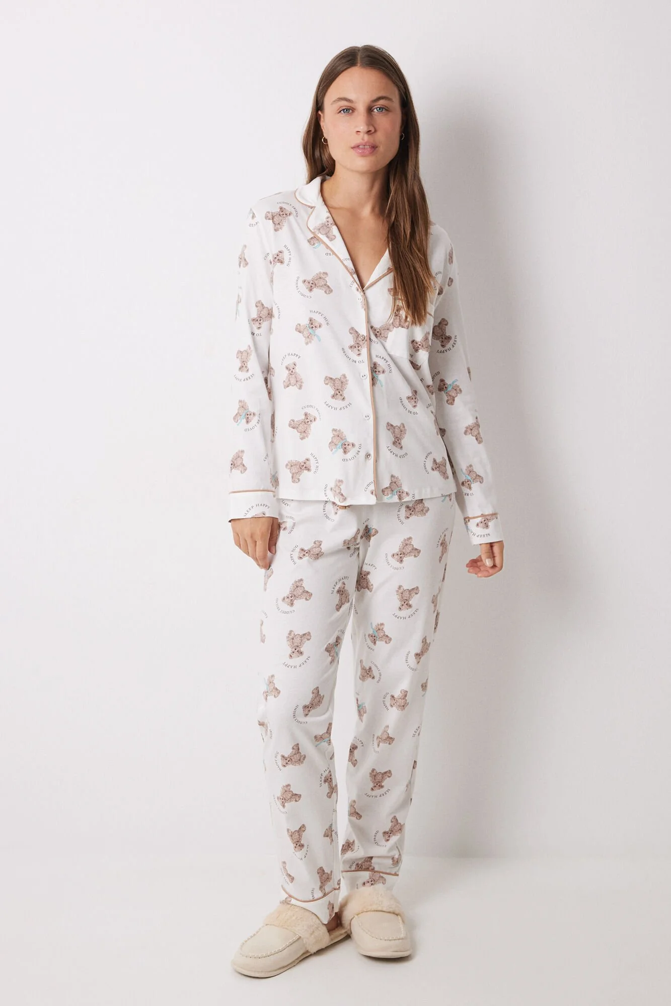 Long shirt pajamas 100% cotton bears - Image 8