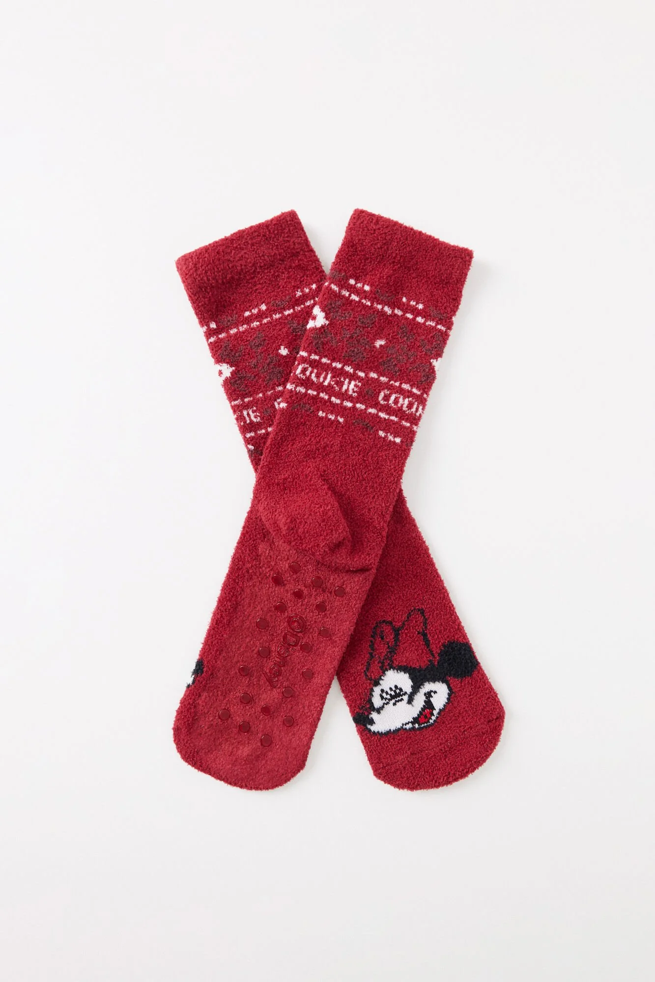 Mickey and Minnie red tricot socks - Image 3