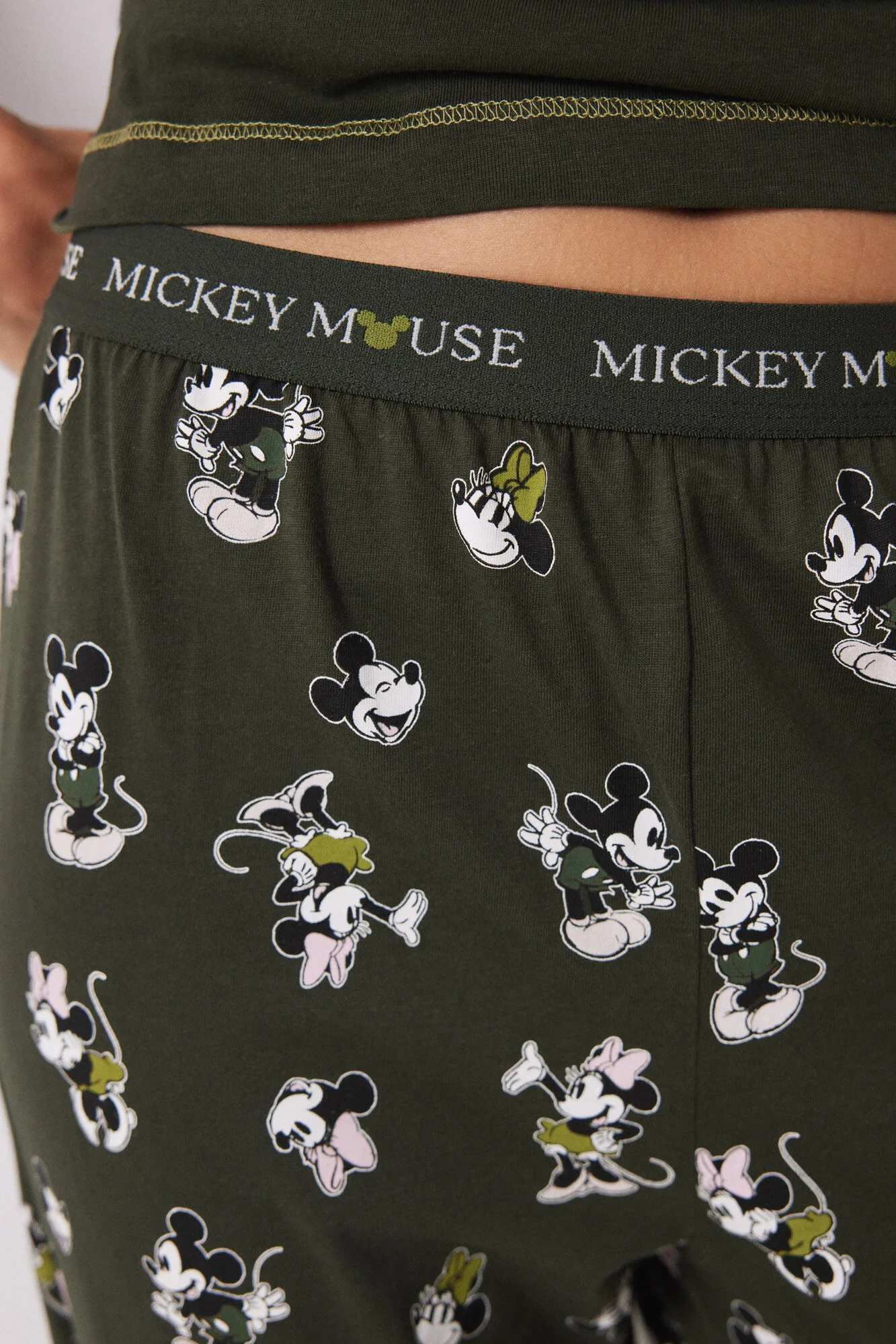Mickey & Minnie long cotton pajamas short sleeve - Image 4