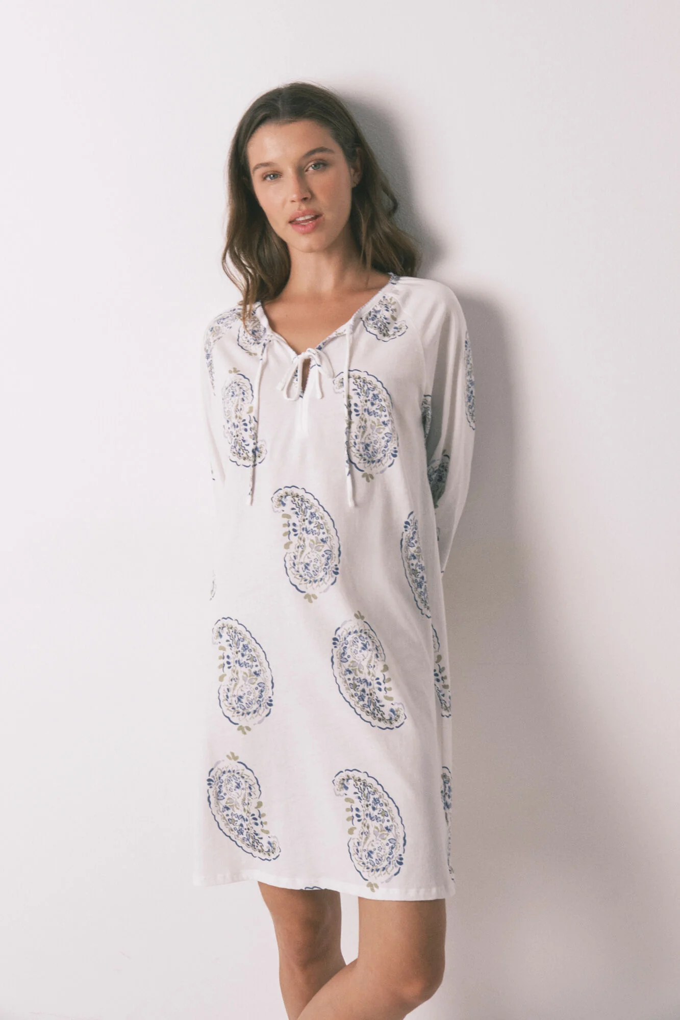 Midi Paisley print nightgown - Image 3