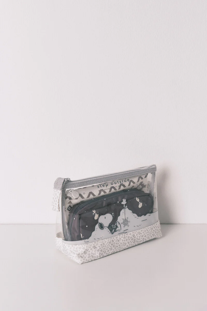 Pack of 3 Snoopy animal print toiletry bags - Image 3