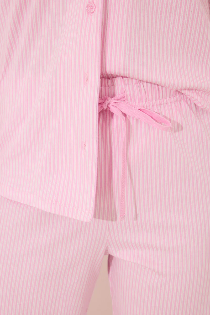 Pink cotton classic pyjamas - Image 6