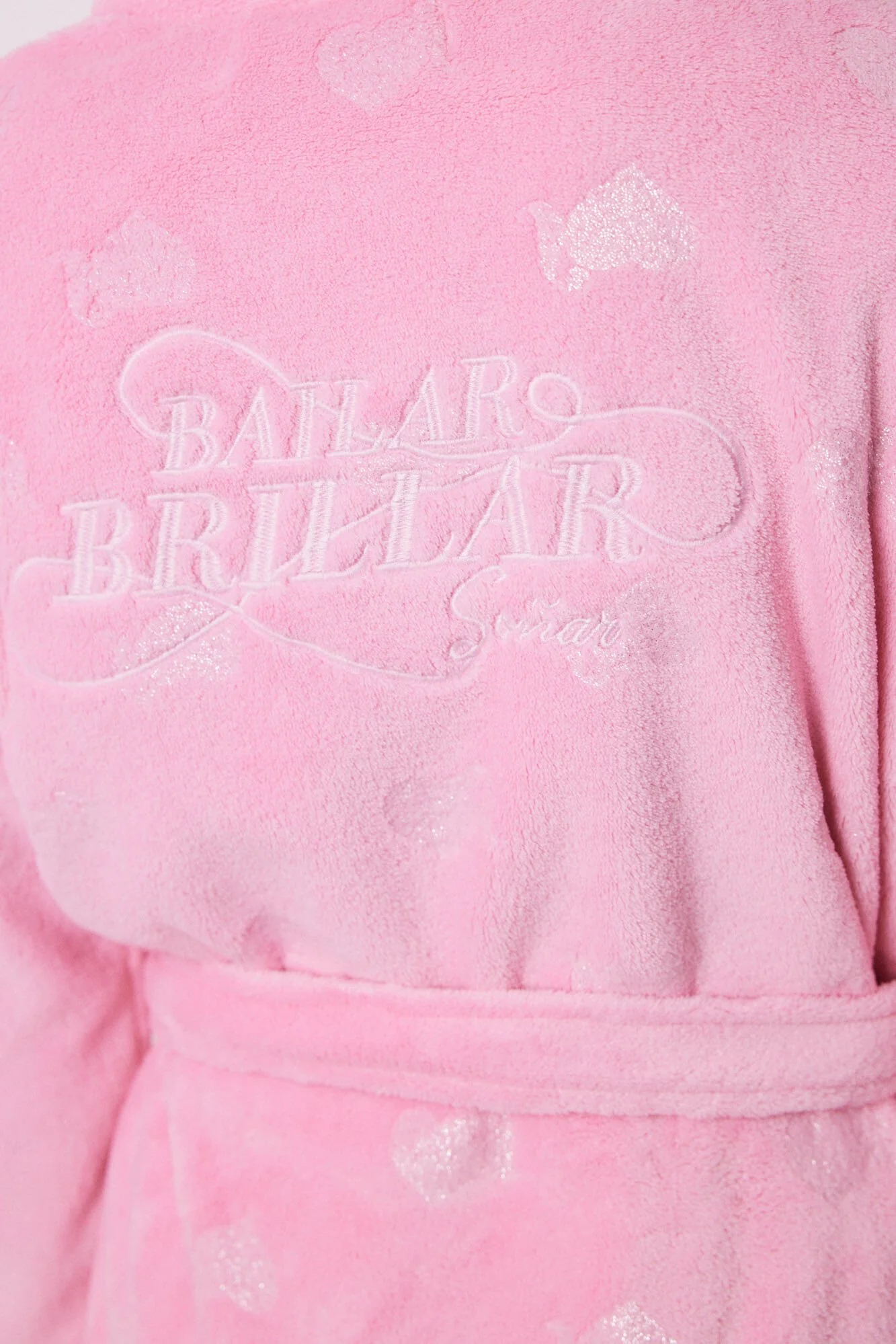 Pink fluffy robe Blonde neighbor - Image 4