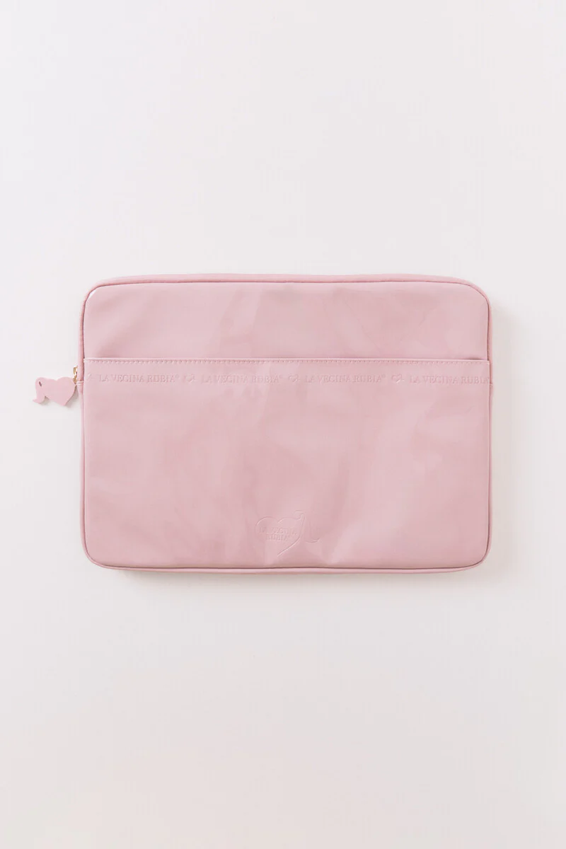 Pink patent leather computer case - Image 2