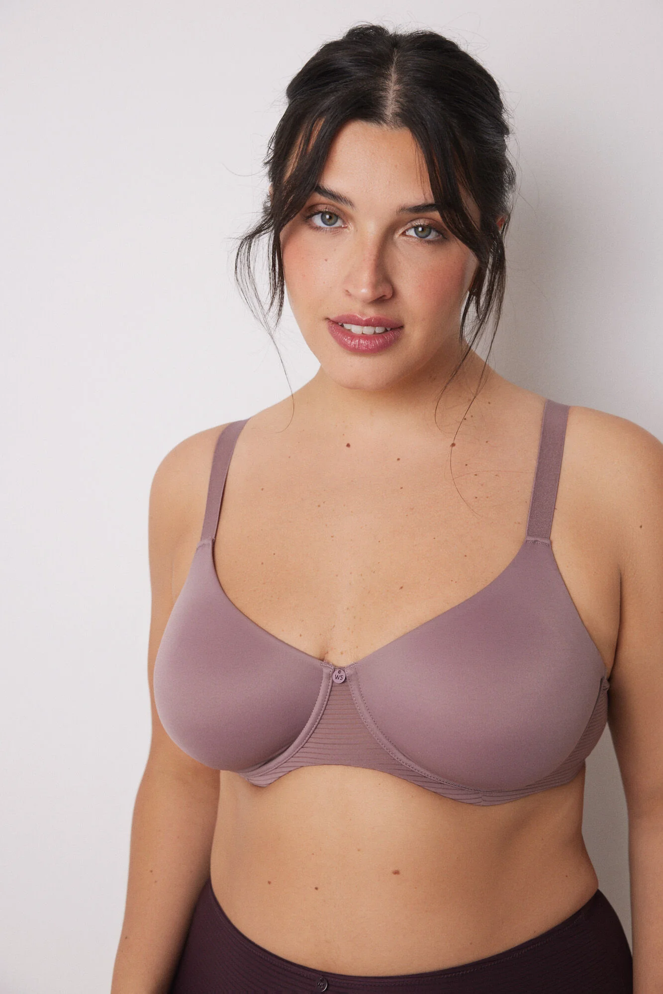 REAL pink microfibre minimising bra - Image 2