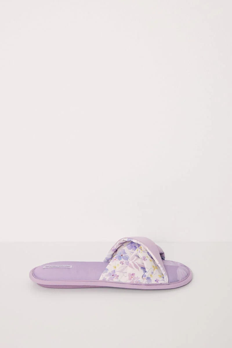 Violet open slippers - Image 4