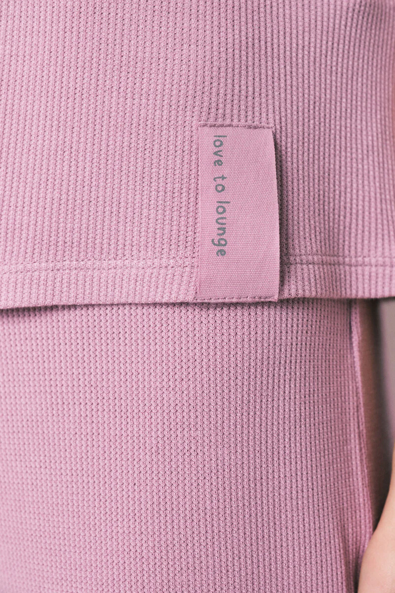Pink waffle texture Capri pajamas - Image 5
