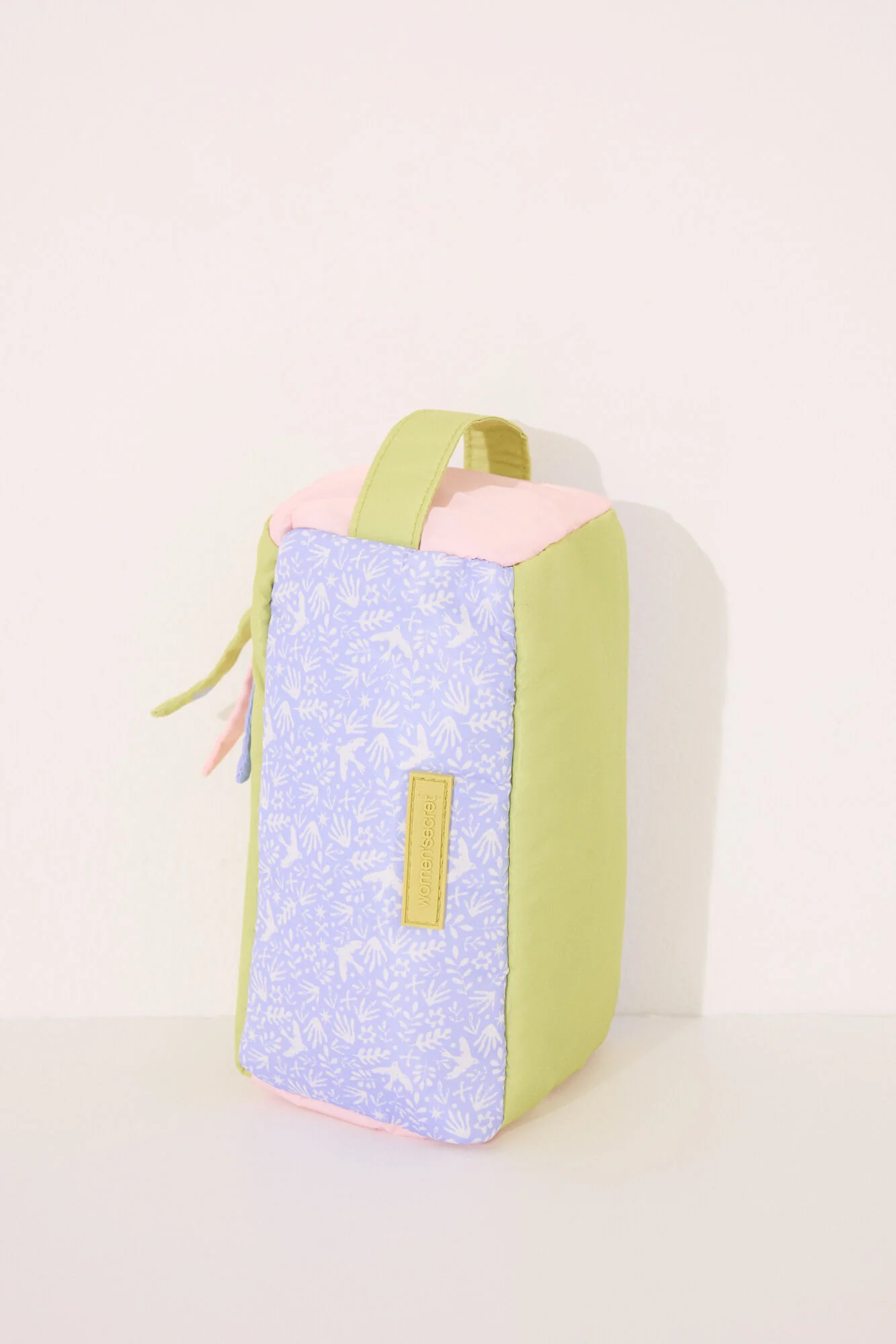Small vanity case bag with multicoloured leaves - Image 3