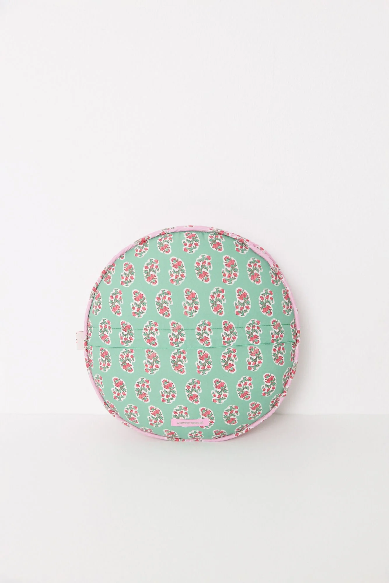 Smiley print round cushion - Image 2