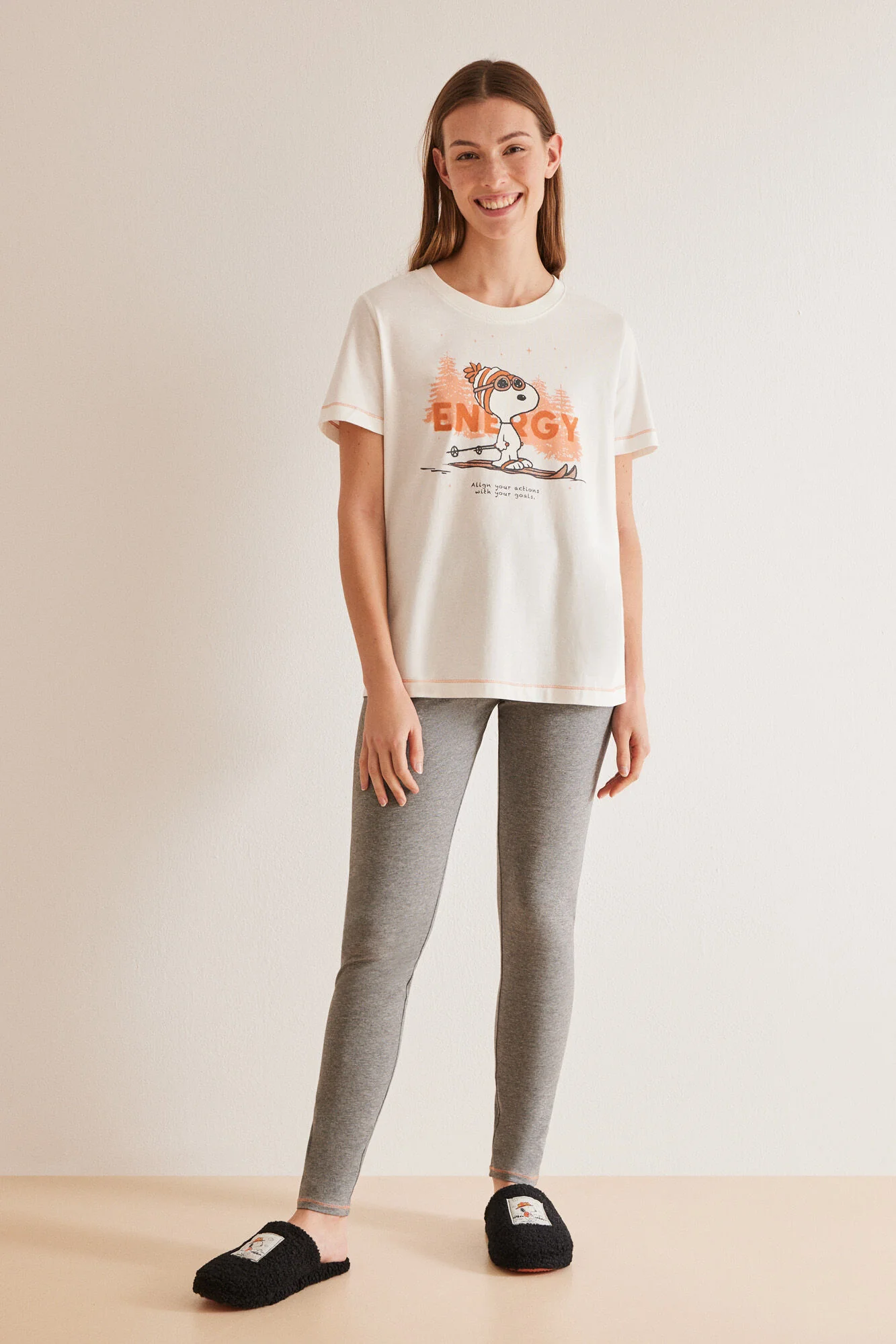 Snoopy 100% cotton pyjamas with leggings