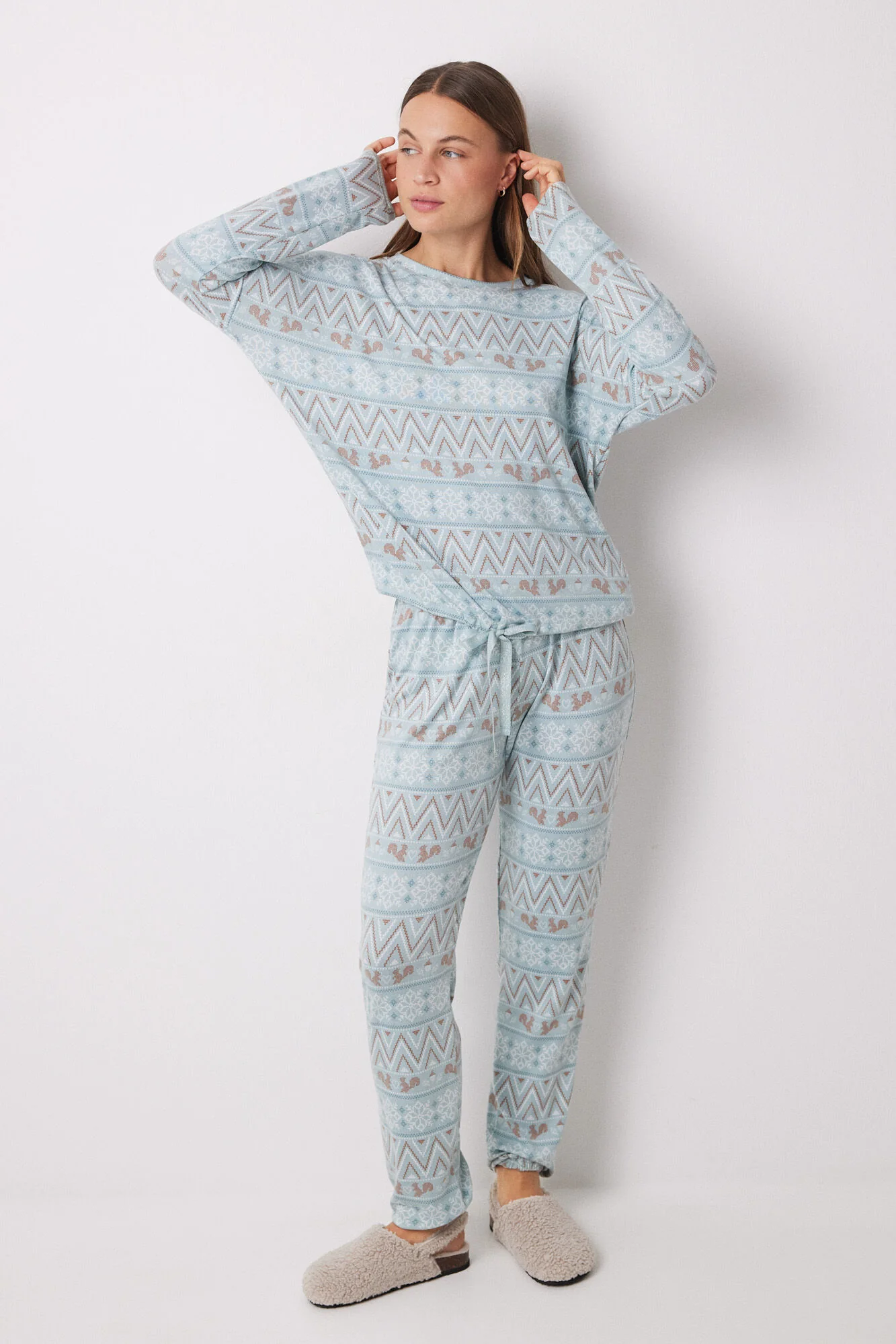 Super soft long fleece pajamas - Image 6